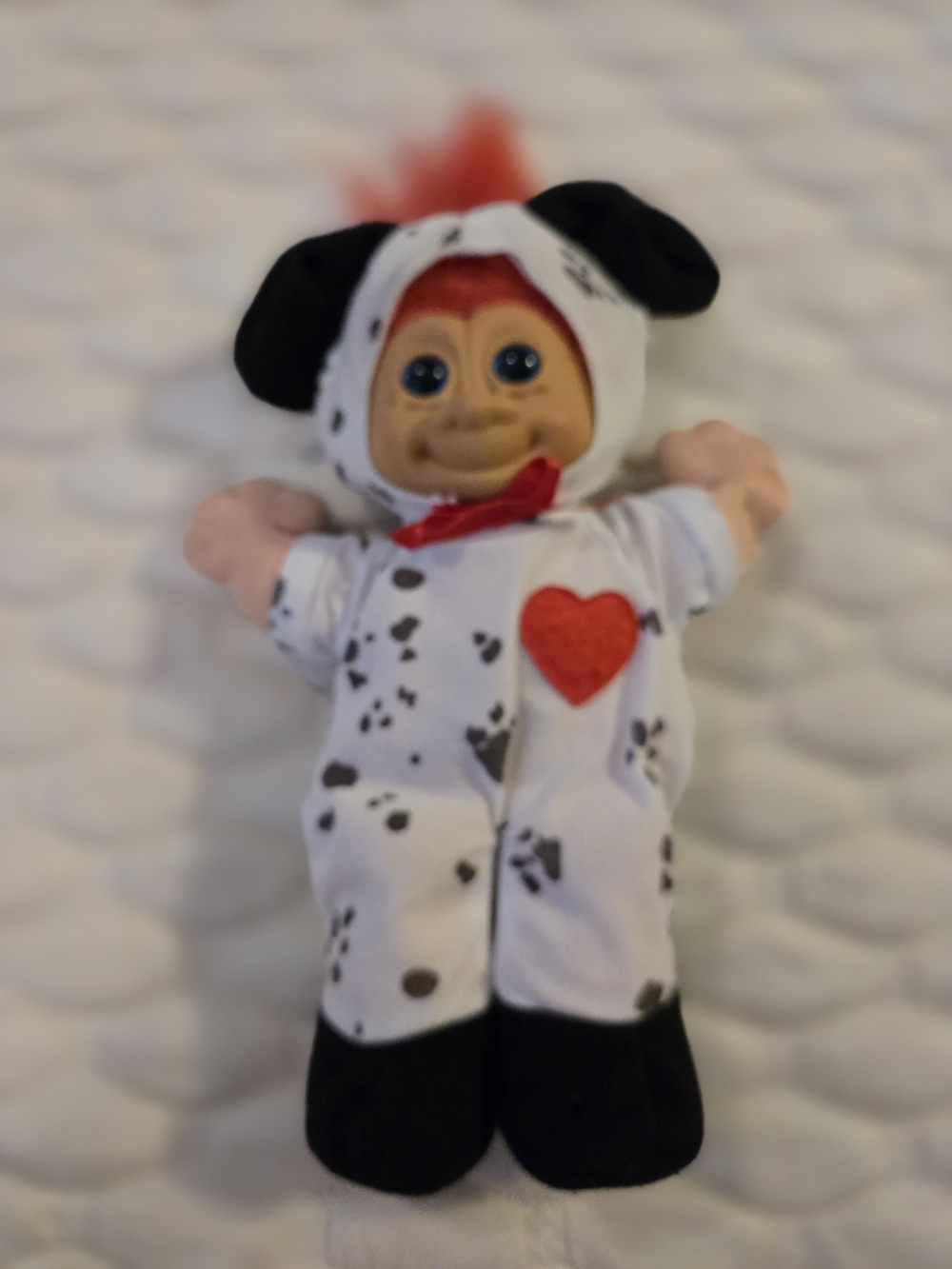 RUSS Red Haired Troll Desguised As A Dalmation Puppy Dog Collectable Toy